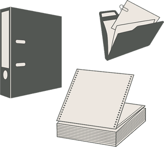lever arch files and folders